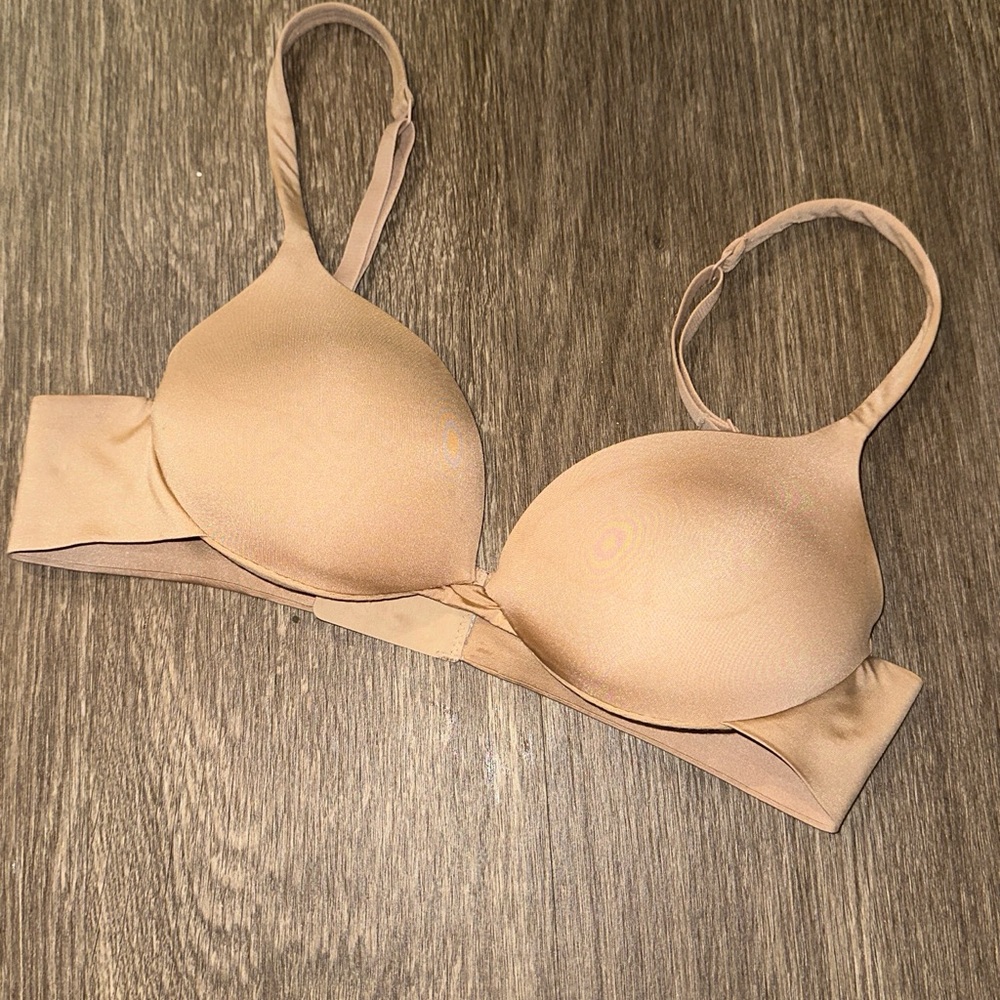 Skims Ultimate Collection Teardrop Push-Up Plunge Bra in Clay Size 34A